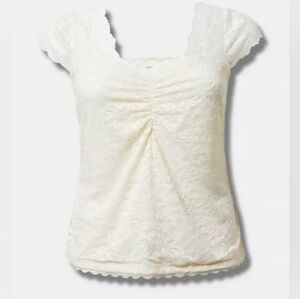 NWT Torrid Stretch Lace Sweetheart Cinch Front Top Sz. 0/12